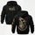 Born to Ride Biker Skull Printed Fleece-lined Unisex Hoodie