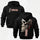 Forever Outlaw Skull Printed Fleece-lined Unisex Hoodie