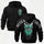 Heavy Metal Biker Skull Printed Fleece-lined Unisex Hoodie