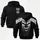Born to Ride Motor Skull Printed Fleece-lined Unisex Hoodie