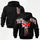 Born to Ride Floral Skull Printed Fleece-lined Unisex Hoodie