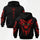 Born to Ride Skull Printed Fleece-lined Unisex Hoodie