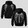 Gothic Cyber Demon Wings Printed Fleece-lined Unisex Hoodie