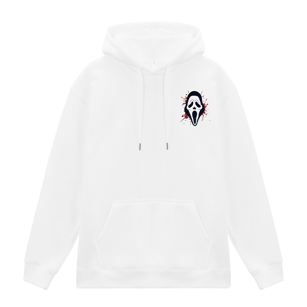 The Ghost Face Printed Fleece-lined Unisex Hoodie