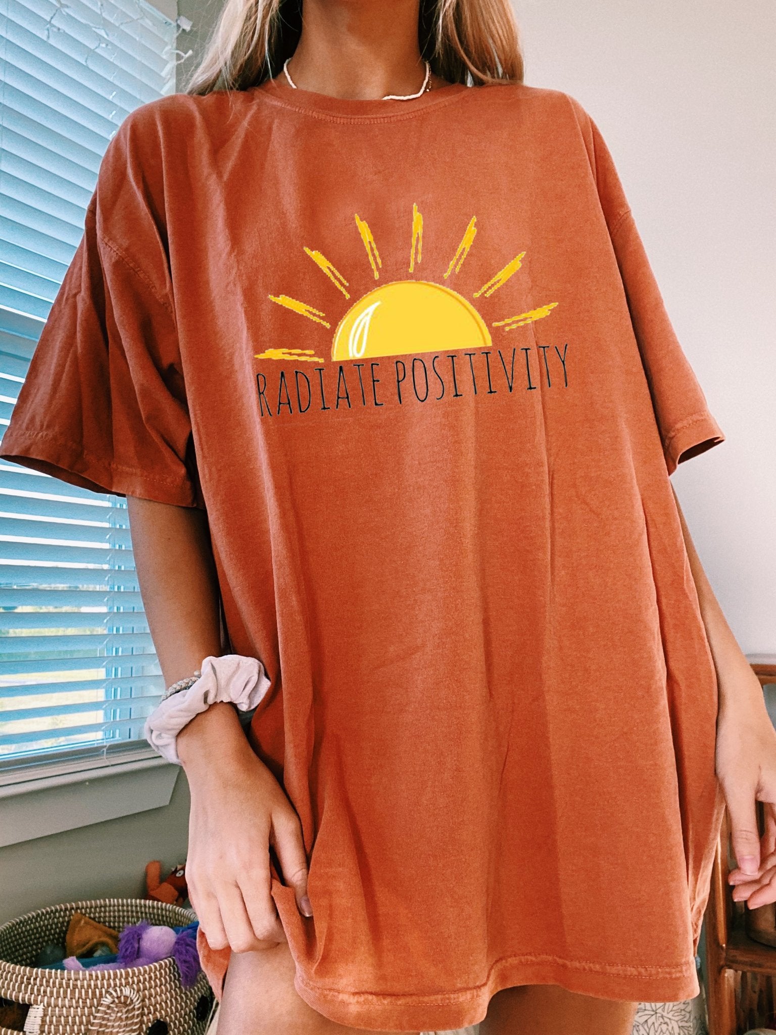 Neojana Fashion Sun Radiate Positivity T-Shirt - chicyea