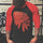 Livereid Black Red Raglan Sleeve Skull Print T-Shirt - chicyea
