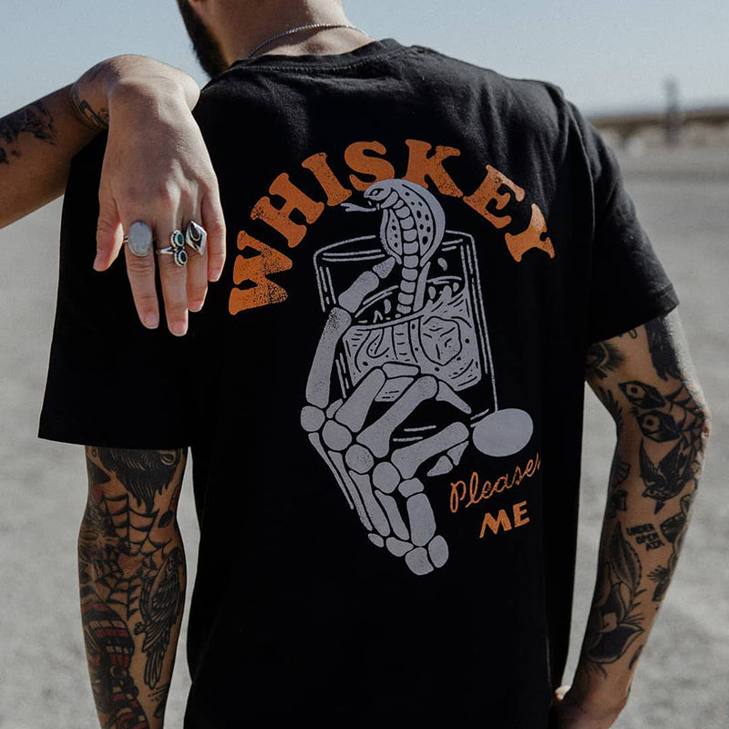 Uprandy Skull Print Casual T-Shirt - chicyea