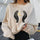 Neojana Moon Graphic Fashion Plus Sweatshirt - chicyea