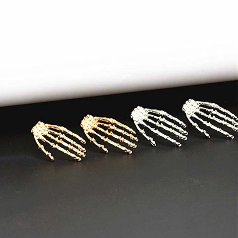 Personalized Punk Style Skull Ghost Hand Earrings - chicyea