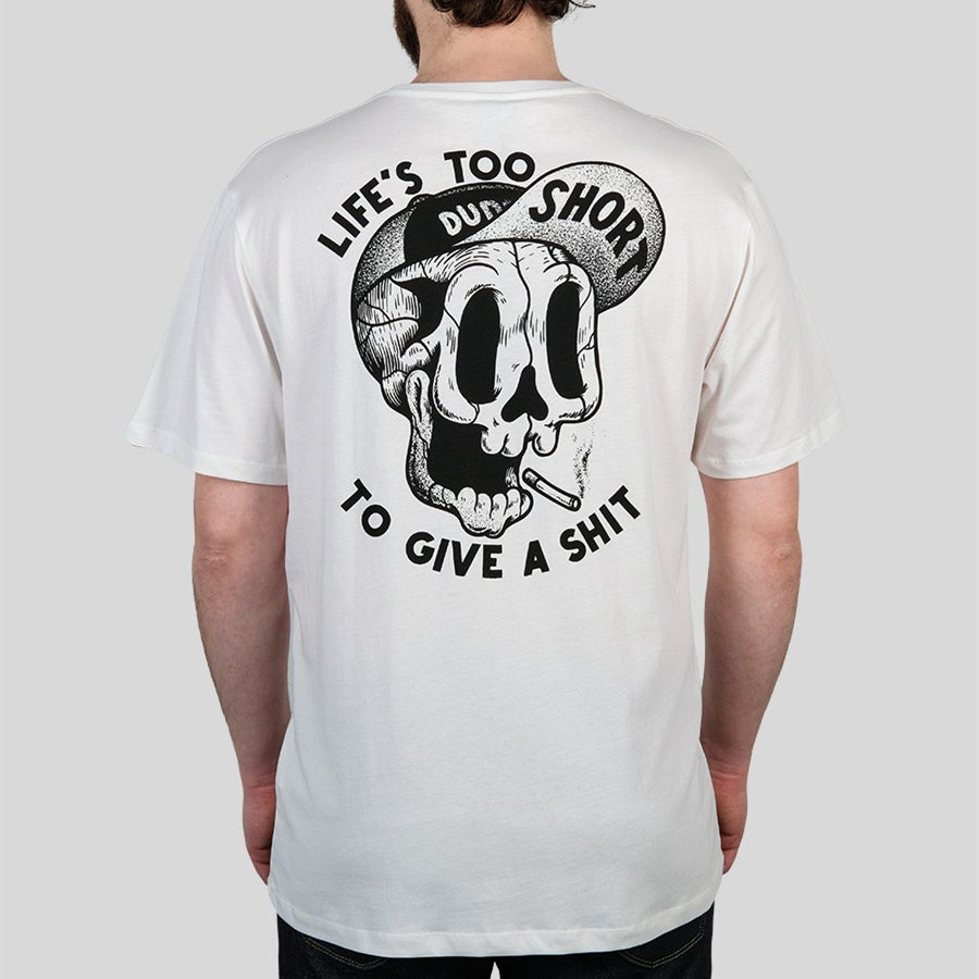 Uprandy Lifes Too Short Skull Printed Classic T-Shirt - chicyea