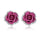 Rose Flower Lady Fashion Designer Stud Earrings - chicyea