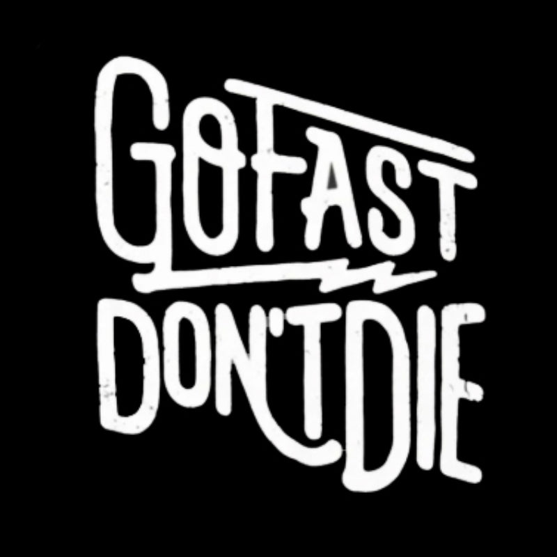 Uprandy Go Fast Don'T Die Print Men Slim T-Shirt - chicyea