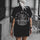 Minnieskull Letter Print Black T-Shirt - chicyea