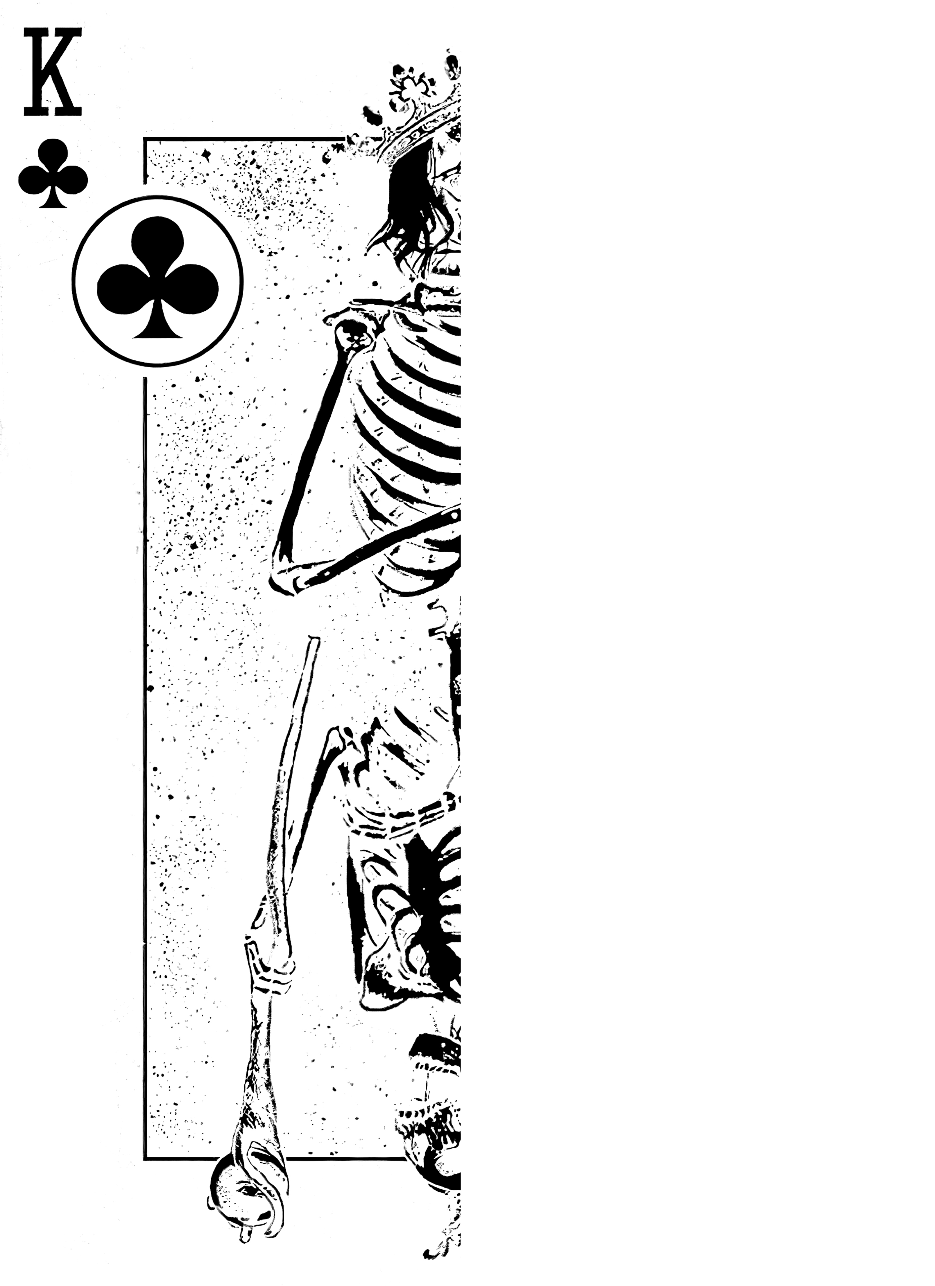 Minnieskull Lässiges T-Shirt mit Totenkopf-Print 