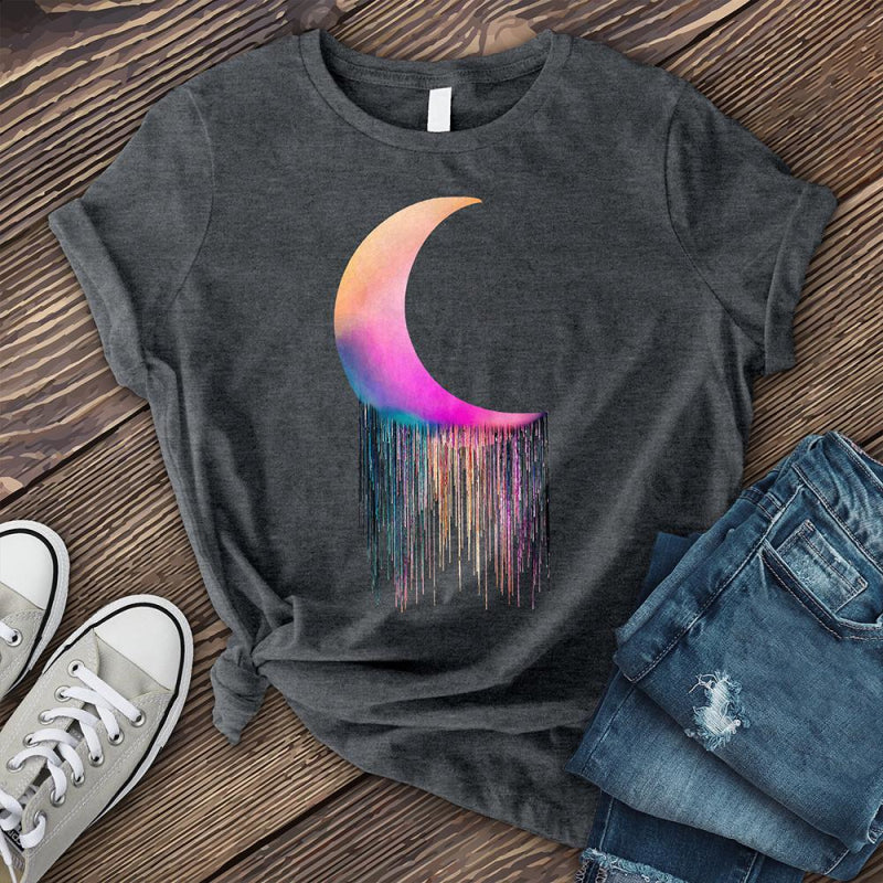 Neojana Colorful Moon Rainbow Printed Tees - chicyea
