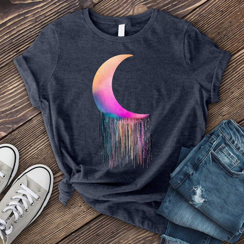 Neojana Colorful Moon Rainbow Printed Tees - chicyea