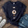 Neojana Abstract Moon Sun Printed Short Sleeve Tees - chicyea
