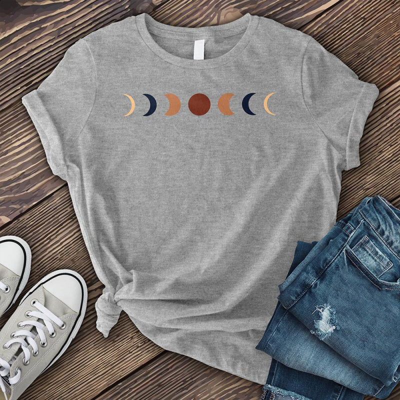Neojana Multicolored Moon Printed Graphic Tees - chicyea