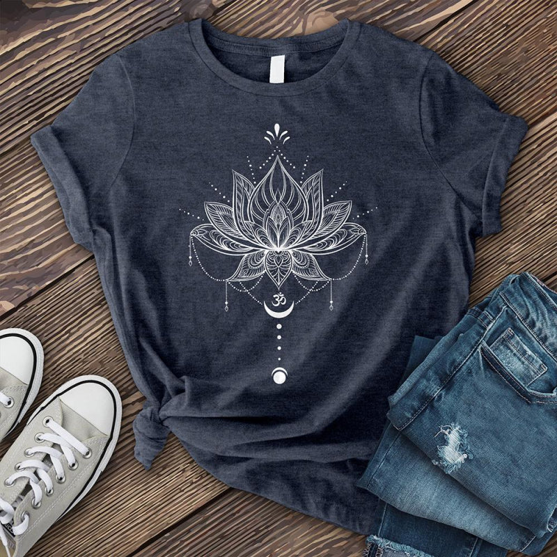 Neojana Lotus Printed Short-Sleeved Tees - chicyea