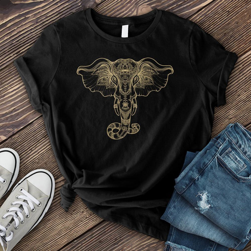 Neojana Cozy Elephant Printed Graphic T-Shirt - chicyea