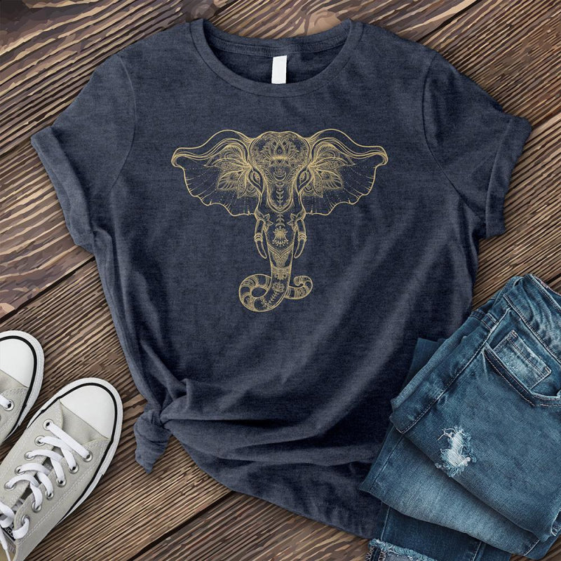 Neojana Cozy Elephant Printed Graphic T-Shirt - chicyea