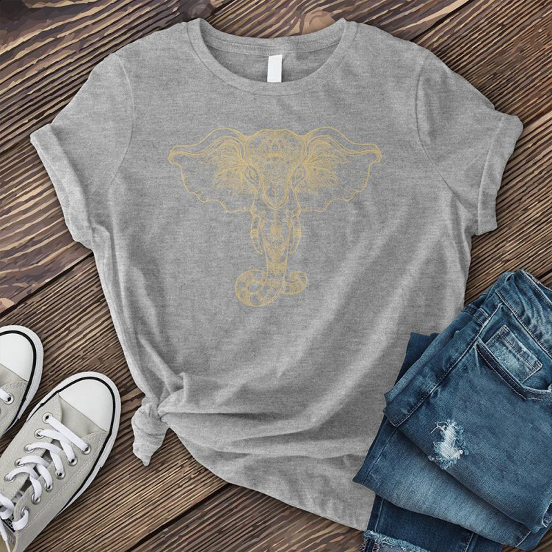 Neojana Cozy Elephant Printed Graphic T-Shirt - chicyea