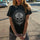 Minnieskull Skull Print Women Black T-Shirt - chicyea