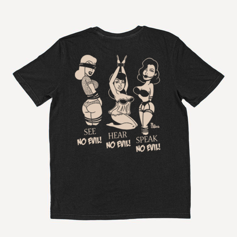 Uprandy Speak No Evil Graphic Men T-Shirt - chicyea