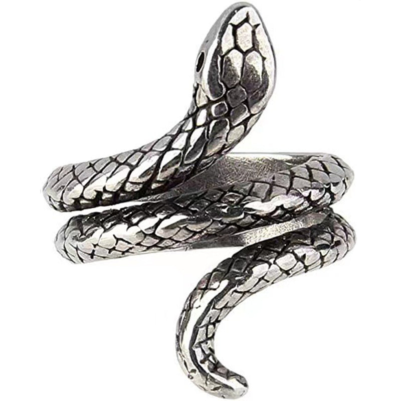 Minnieskull Vintage Cobra Snake Ring - chicyea