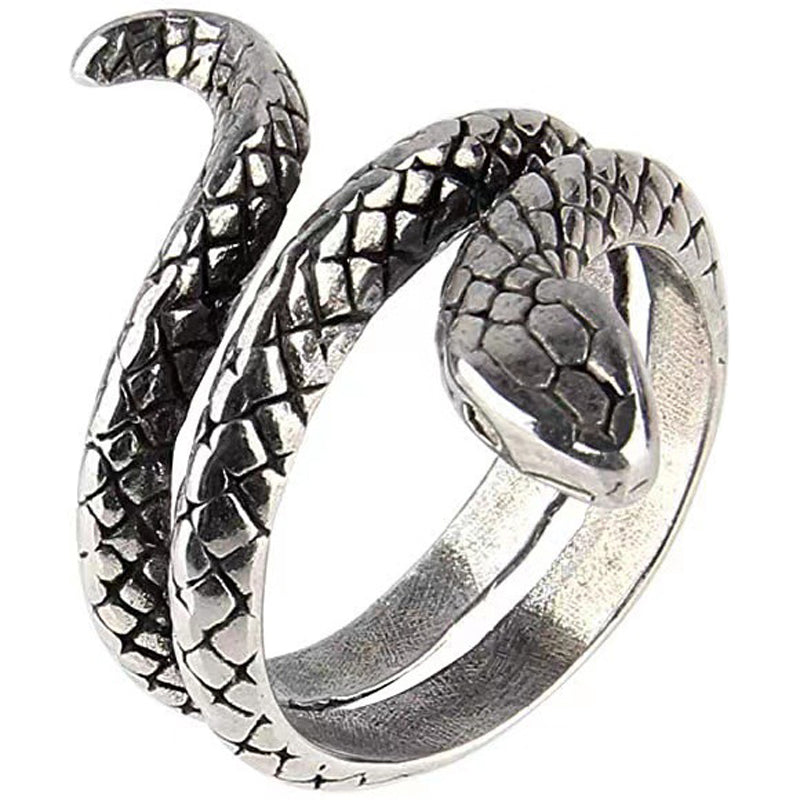 Minnieskull Vintage Cobra Snake Ring - chicyea