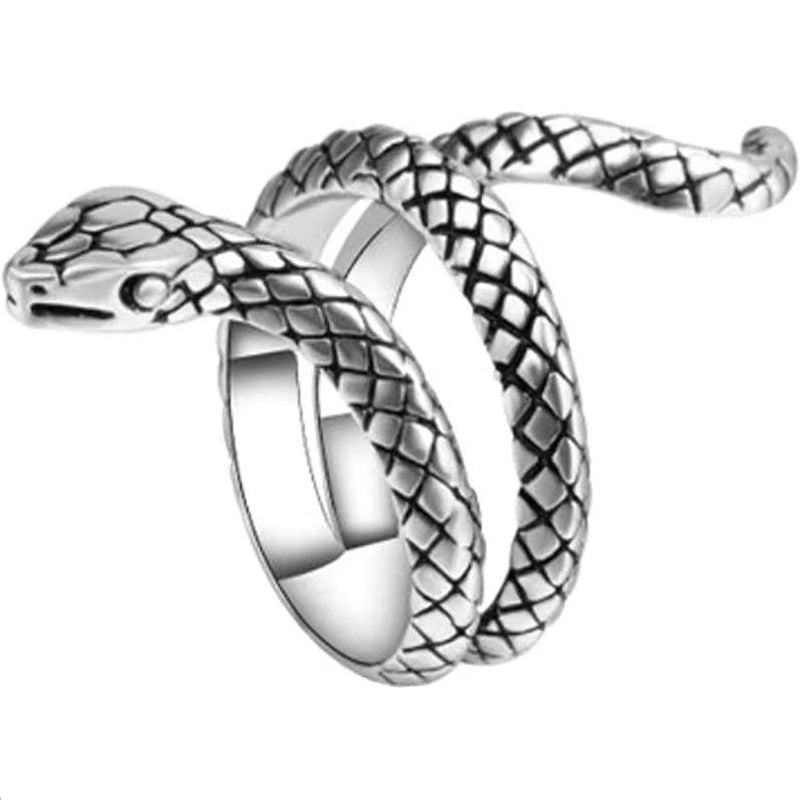 Minnieskull Vintage Cobra Snake Ring - chicyea