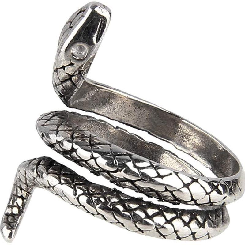 Minnieskull Vintage Cobra Snake Ring - chicyea