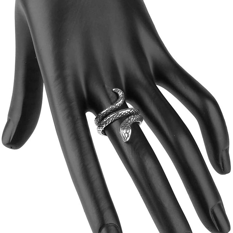 Minnieskull Vintage Cobra Snake Ring - chicyea