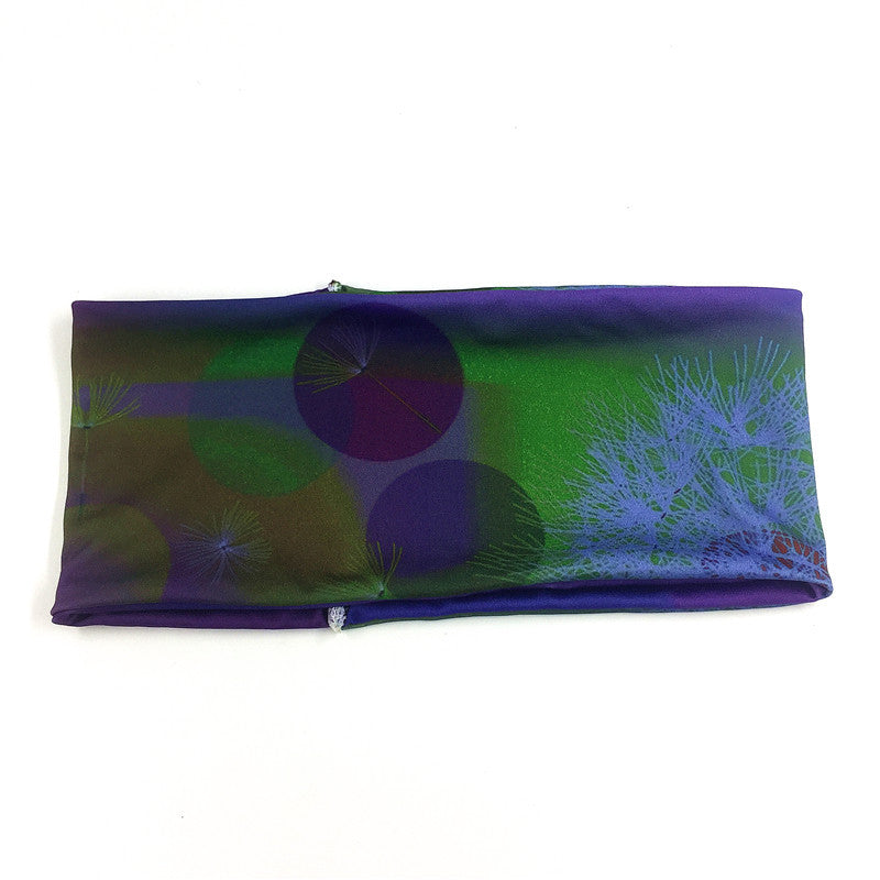 Dandelion With Tie Dyed Gradient Sports Headband - chicyea