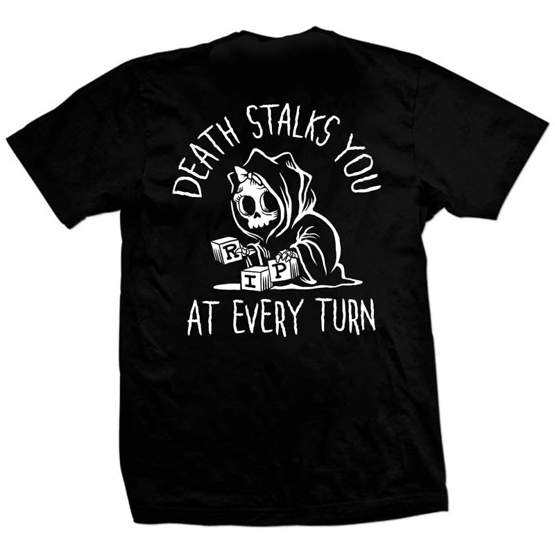 Uprandy Funny Skull Printed Men Designer Reaper T-Shirt - chicyea