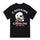 Minnieskull Cool Rose Skull Letter Short Print T-Shirt - chicyea