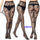 Sexy Silk Stockings Fishnet Eyes Jacquard Stockings Pantyhose - chicyea
