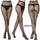 Sexy Silk Stockings Fishnet Eyes Jacquard Stockings Pantyhose - chicyea