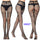 Sexy Silk Stockings Fishnet Eyes Jacquard Stockings Pantyhose - chicyea