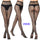 Sexy Silk Stockings Fishnet Eyes Jacquard Stockings Pantyhose - chicyea