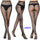 Sexy Silk Stockings Fishnet Eyes Jacquard Stockings Pantyhose - chicyea