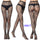 Sexy Silk Stockings Fishnet Eyes Jacquard Stockings Pantyhose - chicyea