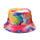 Korean Style Double Sided Tie Dye Color Casual Basin Sunshade Hat - chicyea