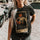 Minnieskull Halloween Graphic Women T-Shirt - chicyea
