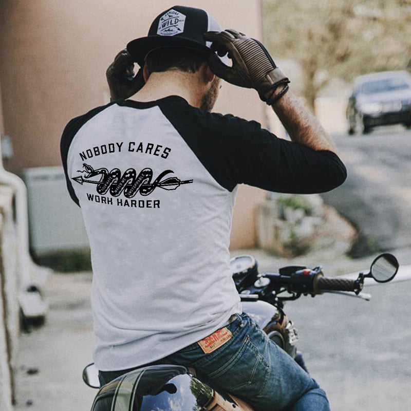 Uprandy Nobody Cares Work Harder T-Shirt - chicyea