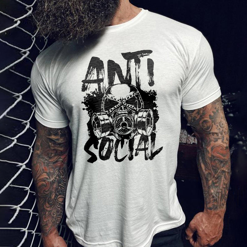 Livereid Anti Social Don'T Touch Me Letter T-Shirt - chicyea