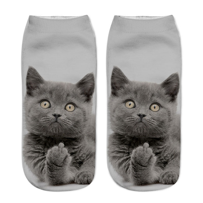Cute Animal Print Comfortable Fun Socks - chicyea