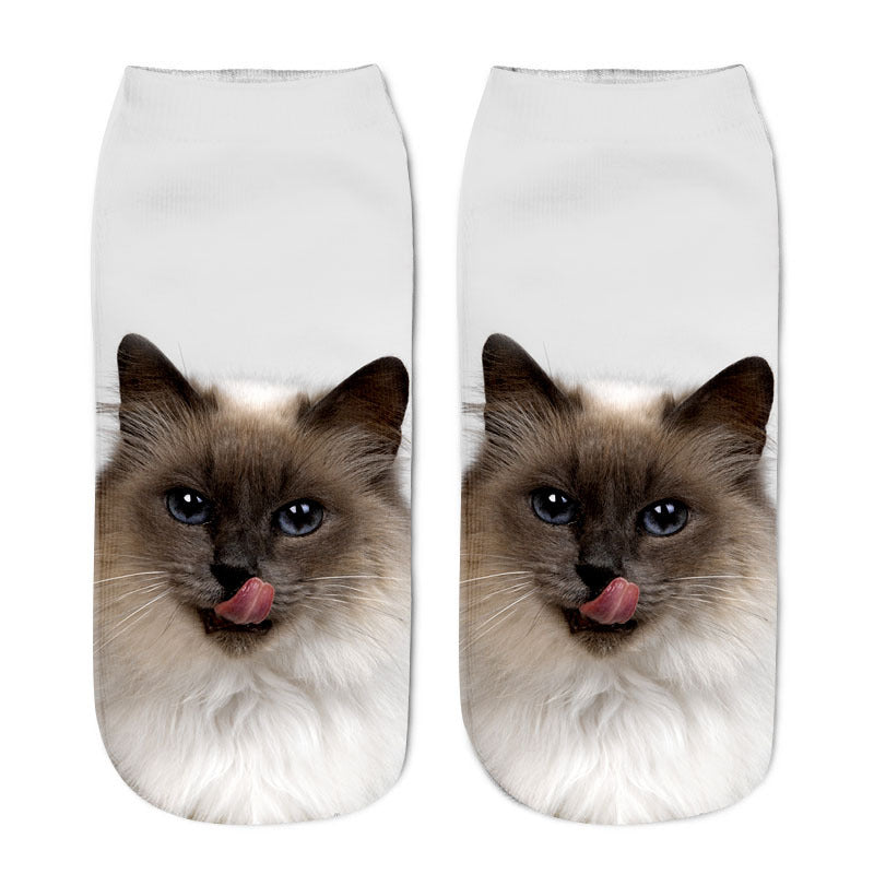 Cute Animal Print Comfortable Fun Socks - chicyea