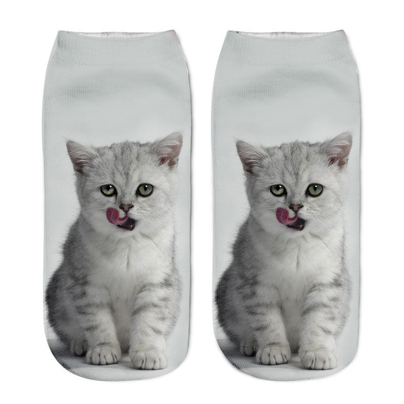 Cute Animal Print Comfortable Fun Socks - chicyea