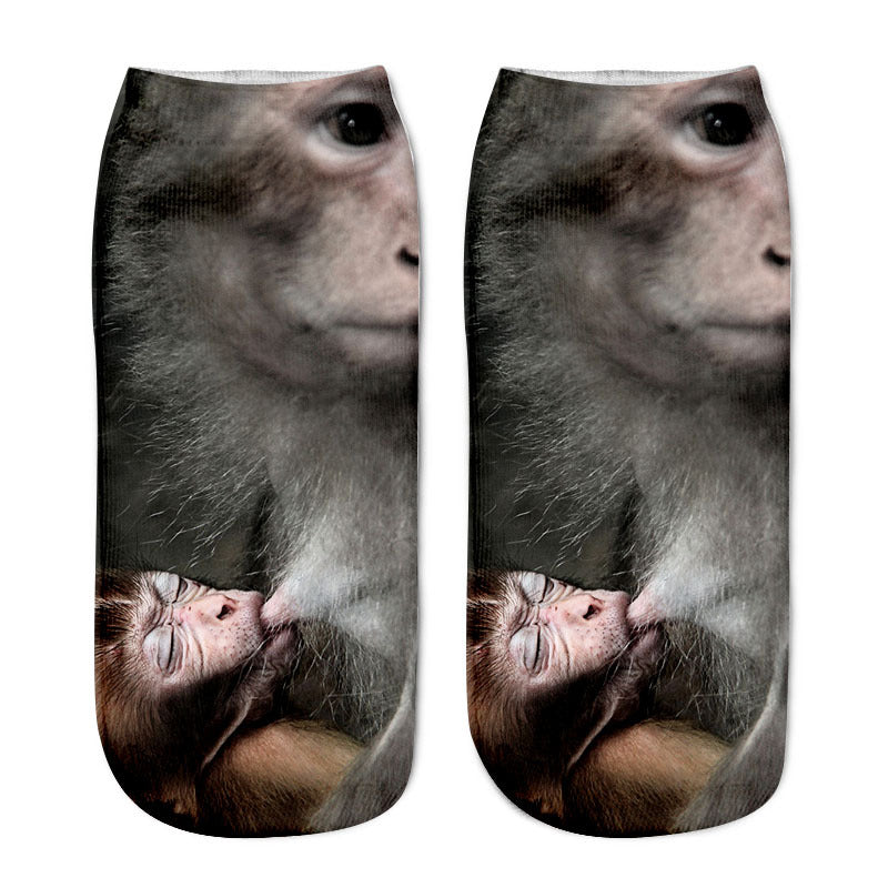 Cute Animal Print Comfortable Fun Socks - chicyea